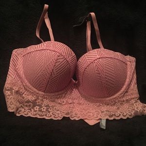Aerie pink push up bra
